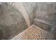 Contemporary shower with pebble stone and linear drain at 20797 Racine St, Orlando, FL 32833