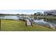 Private boat dock with access to the community lake at 4950 Chase Ct, Saint Cloud, FL 34772