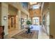 Elegant lobby with high ceilings and comfortable seating at 8632 Bridgeport Bay Cir, Mount Dora, FL 32757