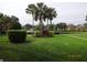Landscaped community with lush greenery, palm trees, and a pond at 11 Escondido Cir # 105, Altamonte Springs, FL 32701