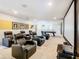 Home theatre with reclining seats and large screen at 8844 Corcovado Dr, Kissimmee, FL 34747