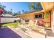 Cozy patio with seating area and fenced backyard at 894 Quarters Ct, Port Orange, FL 32129