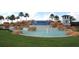 Impressive entrance with a large waterfall feature at 16328 Wind View Ln, Winter Garden, FL 34787