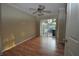 Bedroom with laminate flooring and sliding door to patio at 103 Oyster Bay Cir # 120, Altamonte Springs, FL 32701