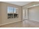 Dining room with tile floor, large window, and double doors at 720 Calabria Way, Howey In The Hills, FL 34737