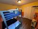 Bright bedroom with a bunk bed and plenty of closet space at 2718 Lido Key Dr, Kissimmee, FL 34747