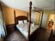 King-size bed in a spacious main bedroom with large windows at 2718 Lido Key Dr, Kissimmee, FL 34747