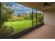 Spacious screened porch with backyard view and ceiling fan at 3951 Carrick Bend Dr, Kissimmee, FL 34746