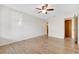 Spacious bedroom with ceiling fan and wood-look floors at 206 Diamond Cv # 108, Casselberry, FL 32707