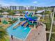 Resort-style pool with spiral slide at 4782 Kings Castle Cir, Kissimmee, FL 34746