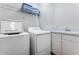 Convenient laundry room with washer, dryer, and utility sink at 1407 Fairview Cir, Reunion, FL 34747