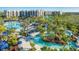 Aerial view of resort showing multiple pools at 14501 Grove Resort Ave # 1507, Winter Garden, FL 34787