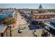Aerial view of a charming town's streets and buildings at 1681 Andover Ridge Dr, Deland, FL 32720