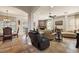 Spacious living room with recliner, fireplace and tiled floors at 212 Crestrun Loop, Leesburg, FL 34748