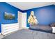 bedroom with twin beds and Minions mural at 4625 Target Blvd, Kissimmee, FL 34746