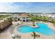 Resort-style pool and clubhouse with surrounding homes at 4625 Target Blvd, Kissimmee, FL 34746