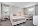 Bedroom with two twin beds and geometric patterned wall at 4625 Target Blvd, Kissimmee, FL 34746