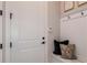 Inviting entryway with built-in bench, ideal for storage and seating at 1604 Evening Summit Cir, Minneola, FL 34715