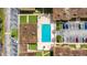 Overhead view of community swimming pool at 1000 Lake Of The Woods Blvd # A204, Fern Park, FL 32730