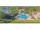 Luxury community pool area with multiple pools and spa at 3070 Silver Fin Way, Kissimmee, FL 34746