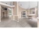 Formal dining room with tile flooring and view of kitchen at 2128 Lake Crescent Ct, Windermere, FL 34786