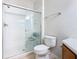 Clean bathroom with walk-in shower and good storage at 8298 Portofino Dr # 202, Davenport, FL 33896