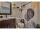 Clean bathroom with a walk-in shower and modern vanity at 319 St Cloud Rd, Poinciana, FL 34759