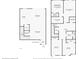 Two-story floor plan showcasing a spacious layout with multiple bedrooms, bathrooms, and a large living area at 593 Lake Wildmere Cv, Longwood, FL 32750