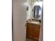Bathroom with wood vanity and granite countertop at 4743 S Texas Ave # 4743B, Orlando, FL 32839