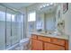 Clean bathroom with shower, vanity, and toilet at 221 Las Fuentes Dr, Kissimmee, FL 34746