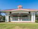 Covered outdoor gazebo with stage perfect for community events at 1242 Normandy Dr, Haines City, FL 33844