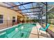 Inviting screened-in pool and spa, perfect for relaxation at 17833 Woodcrest Way, Clermont, FL 34714
