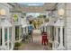 Brick courtyard with shops and a central fountain at 12783 Trovita Dr, Grand Island, FL 32735