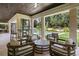 Relaxing outdoor patio with seating area and pool view at 5121 Latrobe Dr, Windermere, FL 34786