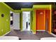Bright bedroom with two twin beds and access to a shared bathroom at 1406 Moon Valley Dr, Davenport, FL 33896