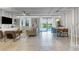 Open-concept living area with access to the pool and dining area at 1406 Moon Valley Dr, Davenport, FL 33896