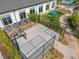 Outdoor community basketball court with surrounding fence at 3161 Paradox Cir # 101, Kissimmee, FL 34746