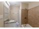Updated bathroom with granite countertop and shower/tub combo at 112 S Moss St, Leesburg, FL 34748