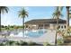 Resort-style pool with lounge chairs and cabanas at 2729 Flushing Dr, Apopka, FL 32703