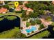 Aerial view showing the community pool and location of the property at 1000 Winderley Pl # 7, Maitland, FL 32751