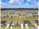 Aerial view showing the house's location in a residential neighborhood at 219 Summerlin Loop, Haines City, FL 33844