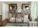 Bedroom with bunk beds and striped rug at 2364 Silver Palm Dr, Kissimmee, FL 34747