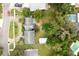 Aerial view showing a house, detached shed, and large backyard at 1450 Ridgewood Ave, Maitland, FL 32751