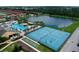 Community tennis court and surrounding recreational areas at 8975 Candy Palm Rd, Kissimmee, FL 34747