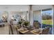 Open dining area with view of backyard at 2634 Sage Valley Way, Winter Haven, FL 33884