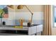 Home office with a desk and gold desk lamps at 2634 Sage Valley Way, Winter Haven, FL 33884