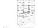 Floor plan showing a 3 bedroom, 2 bath house with an office at 4221 Mizell St, Orlando, FL 32812