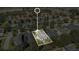 Aerial close-up of a two-story house in a residential area at 2053 Nobscot Pl, Apopka, FL 32703