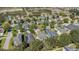 Aerial view of a residential neighborhood with houses and landscaping at 2053 Nobscot Pl, Apopka, FL 32703