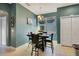 Small dining area with a table and four chairs, located near kitchen at 2053 Nobscot Pl, Apopka, FL 32703